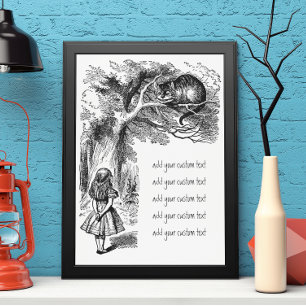 Vintage Alice im Wunderland, Cheshire Cat Poster