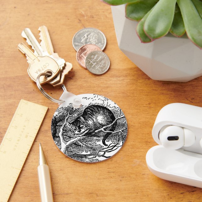 Vintage Alice im Wunderland, Cheshire Cat Schlüsselanhänger (Schreibtisch)