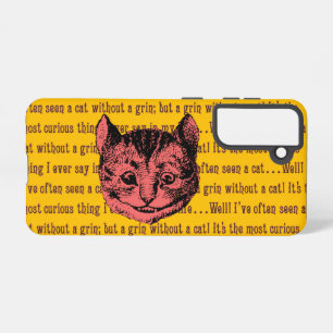 Vintage Alice im Wunderland Cheshire-Katze Samsung Galaxy Hülle