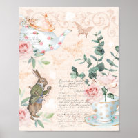 Vintage-Alice-im-Wunderland-Collage-Decoupage