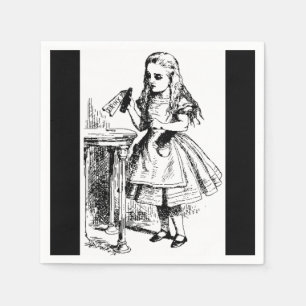 Vintage Alice im Wunderland Drink Me Paper Napkins Serviette