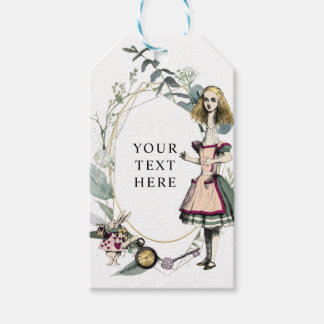 Vintage Alice im Wunderland Geschenkanhänger