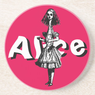 Vintage Alice im Wunderland Getränkeuntersetzer