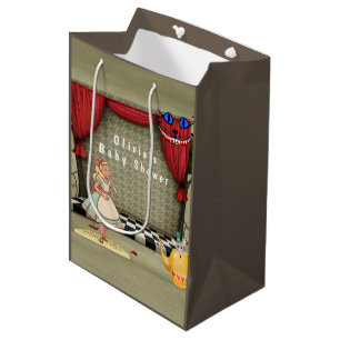 Vintage Alice im Wunderland Girl Custom Mittlere Geschenktüte