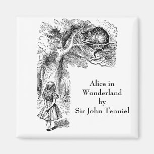 Vintage Alice im Wunderland, Grinsekatze Magnet