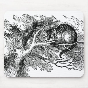 Vintage Alice im Wunderland, Grinsekatze Mousepad