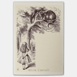 Vintage Alice im Wunderland Grinsen der Cheshire Post-it Klebezettel
