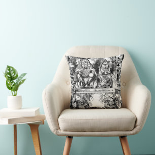 Vintage-Alice im Wunderland, Herzkönigin-Prozess Kissen