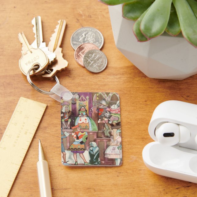 Vintage Alice im Wunderland, Herzkönigin Schlüsselanhänger (Schreibtisch)