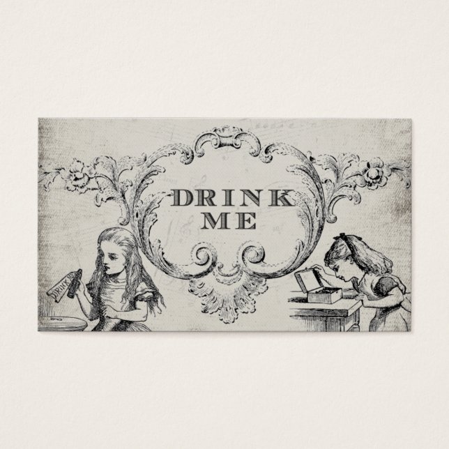 Vintage Alice im Wunderland Hochzeitspass (Vorderseite)