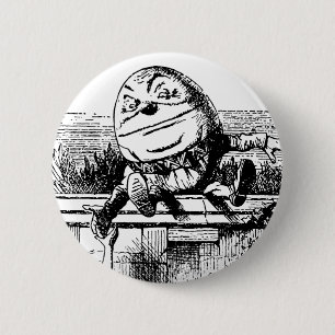 Vintage Alice im Wunderland, Humpty Dumpty an der  Button