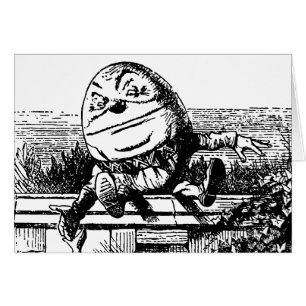 Vintage Alice im Wunderland, Humpty Dumpty auf der