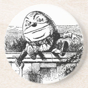 Vintage Alice im Wunderland, Humpty Dumpty auf der Untersetzer
