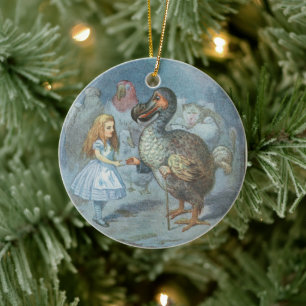 Vintage-Alice-im-Wunderland, Illustration  Keramik Ornament