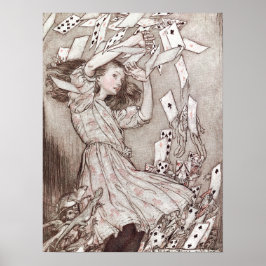 Vintage Alice im Wunderland Illustration Poster