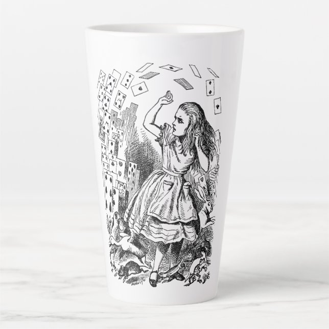 Vintage Alice im Wunderland, Kartenspielen Milchtasse (Vorderseite)