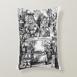 Vintage Alice im Wunderland, Königin des Herzens-P Dekokissen