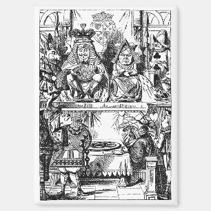 Vintage Alice im Wunderland, Königin des Herzens-P Magnet