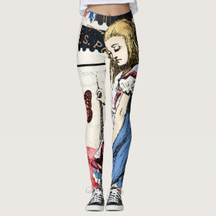 Vintage Alice im Wunderland Leggings