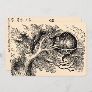 Vintage Alice im Wunderland, Mädchen zum Geburtsta Einladung