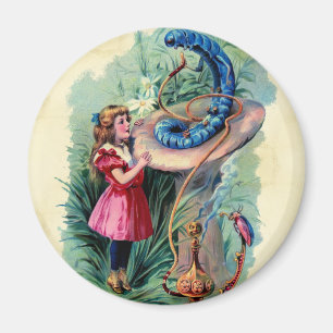 Vintage Alice im Wunderland Magnet