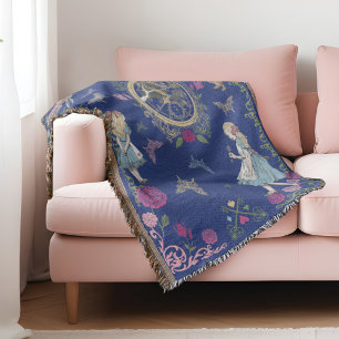 Vintage Alice im Wunderland Märchendekoupage Decke