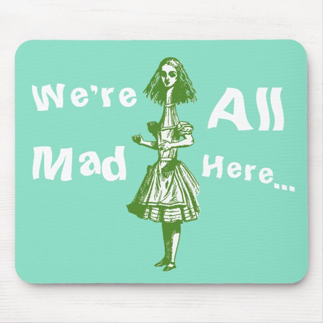 Vintage Alice im Wunderland Mousepad (Vorne)