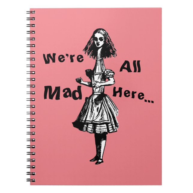 Vintage Alice im Wunderland Notizblock (Vorderseite)