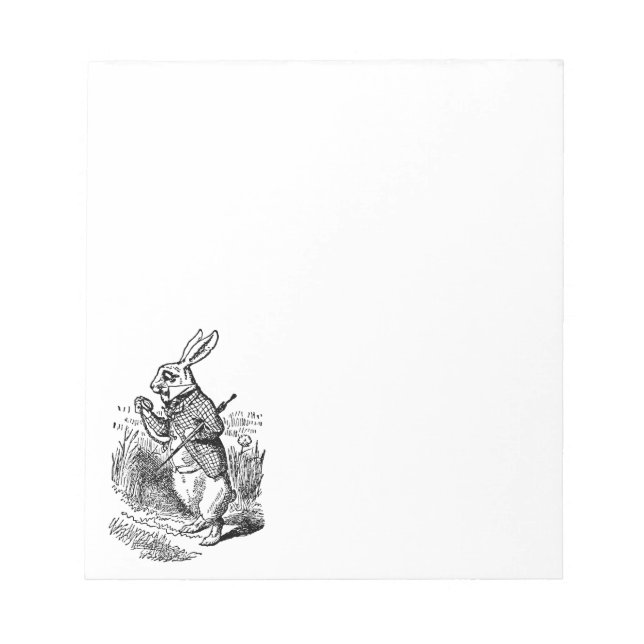 Vintage Alice im Wunderland Notizblock (Vorderseite)