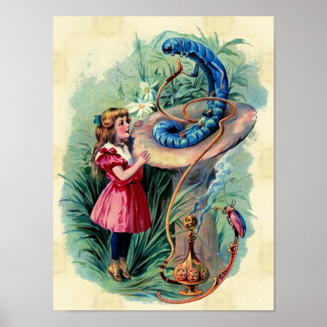 Vintage Alice im Wunderland Poster (Vorne)