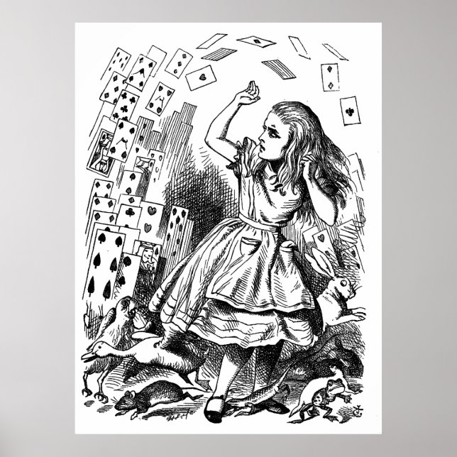 Vintage Alice im Wunderland Poster (Vorne)