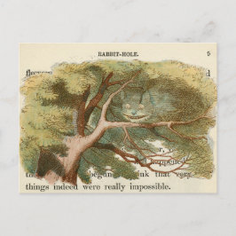 Vintage Alice im Wunderland Postkarte