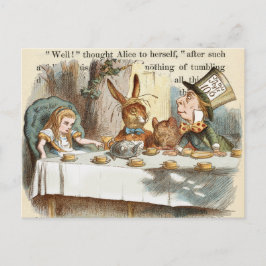 Vintage Alice im Wunderland Postkarte