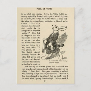 Vintage Alice im Wunderland  Postkarte