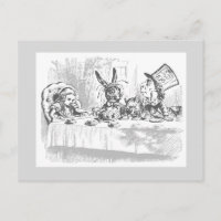 Vintage Alice im Wunderland Postkarte