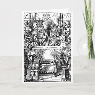 Vintage Alice im Wunderland, Prozess der Herzkönig Karte