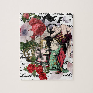 Vintage Alice im Wunderland Puzzle