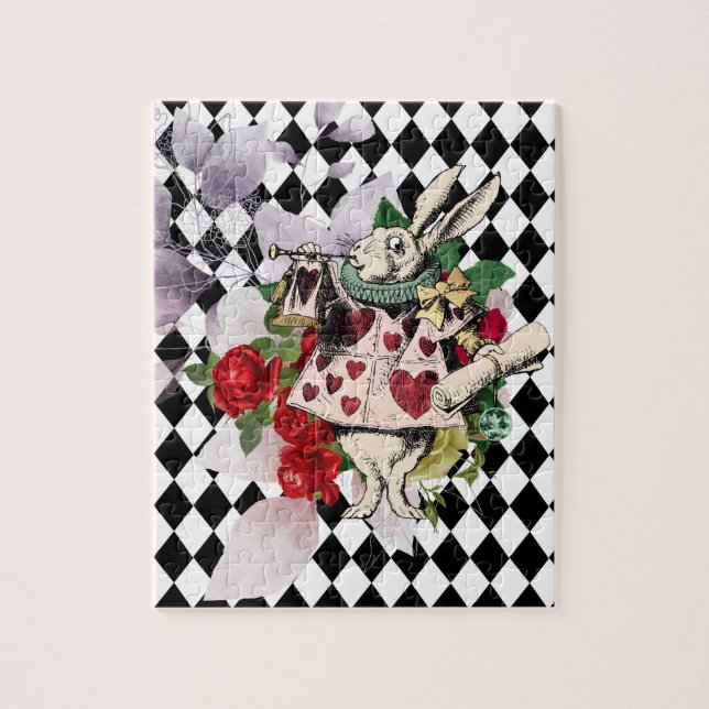 Vintage Alice im Wunderland Puzzle (Vertikal)