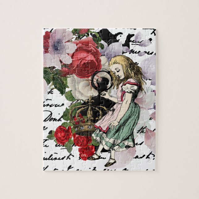 Vintage Alice im Wunderland Puzzle (Vertikal)