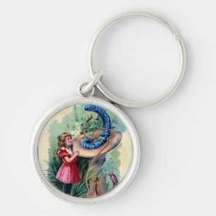 Vintage-Alice-im-Wunderland-Schlüsselanhänger Schlüsselanhänger