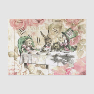 Vintage Alice im Wunderland Seidenpapier