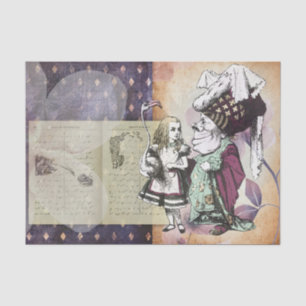 Vintage Alice im Wunderland Seidenpapier