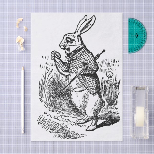 Vintage Alice im Wunderland Seidenpapier (Handwerk)