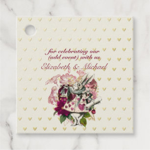 Vintage Alice im Wunderland Tee Party Benutzerdefi Geschenkanhänger