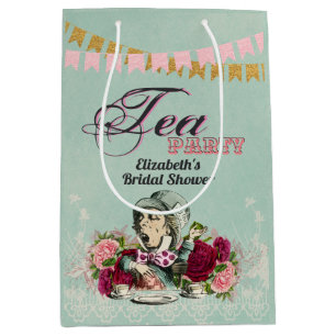 Vintage Alice im Wunderland Tee Party Benutzerdefi Mittlere Geschenktüte