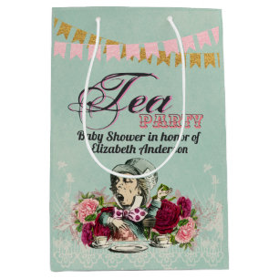 Vintage Alice im Wunderland Tee Party Benutzerdefi Mittlere Geschenktüte