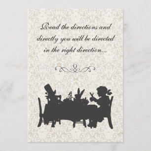 Vintage Alice im Wunderland Tee Party Geburtstag Einladung