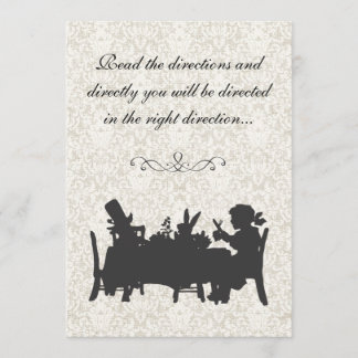 Vintage Alice im Wunderland Tee Party Geburtstag Einladung