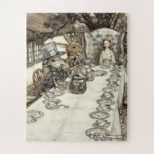 Vintage Alice im Wunderland Tee Party von Rackham Puzzle