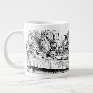 Vintage Alice im Wunderland, Teepartie-Szene Jumbo-Tasse